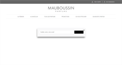 Desktop Screenshot of mauboussinparfums.com