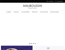 Tablet Screenshot of mauboussinparfums.com